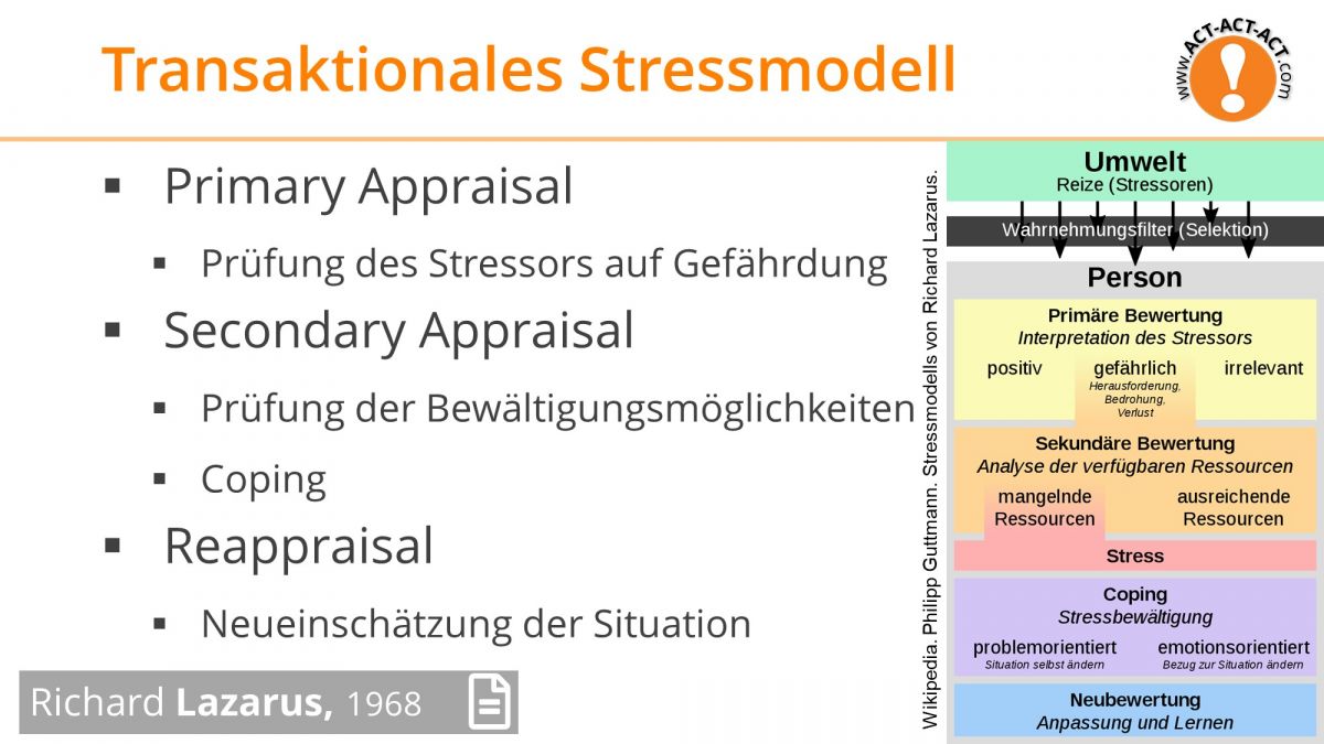 Psychologie Aufnahmetest Kapitel 12: Transaktionales Stressmodell