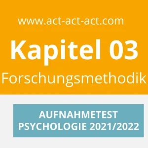 Psychologie Aufnahmetest Zusammenfassung Buch Kapitel 03