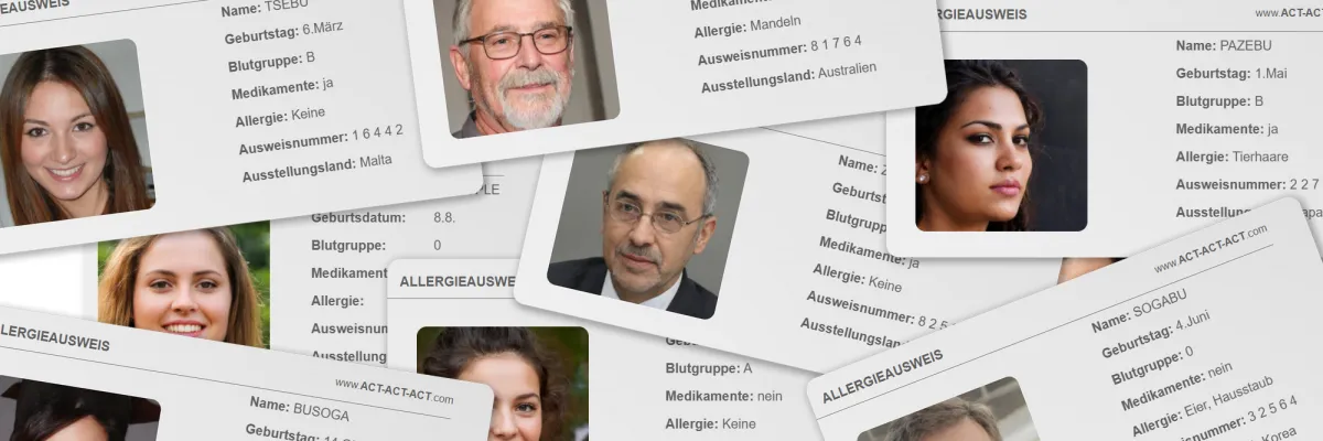 MedAT Gedächtnis und Merkfähigkeit - Allergieausweise